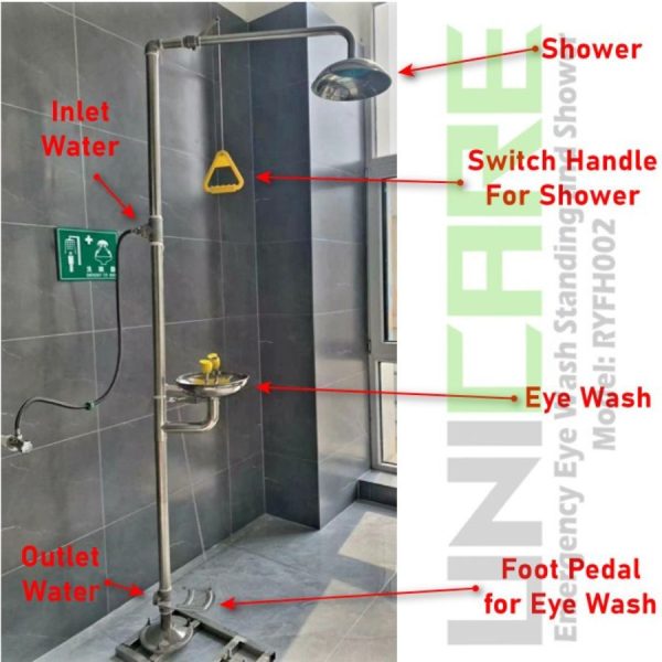 Emergency Eye Wash Standing and Shower (2)