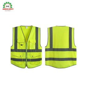 Hi-Visibility Safety Vest with reflective stripes and Pockets