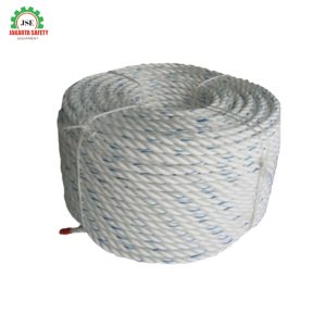Tali Tambang Nilon Nylon PP Multifilament 6 mm 14 Inch 220 Meter 3 Strand